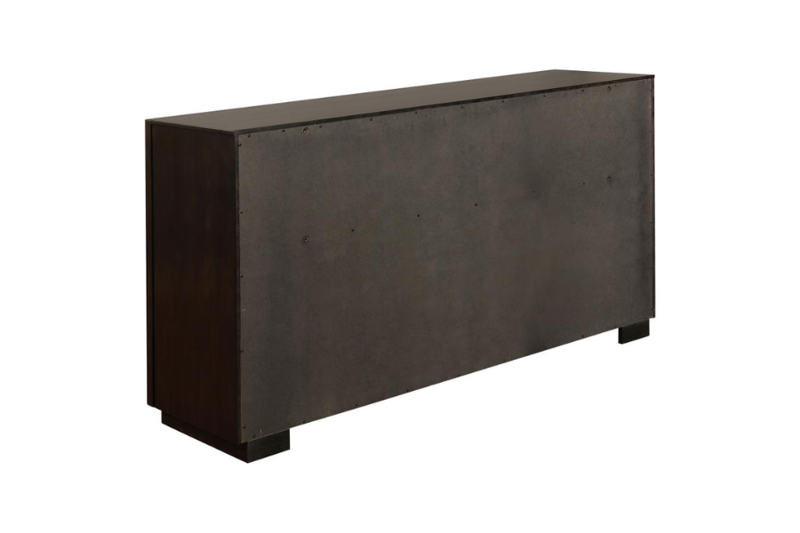 Juego de dormitorio Durango de 5 piezas tamaño Queen en color pimienta ahumada 223261Q-S5