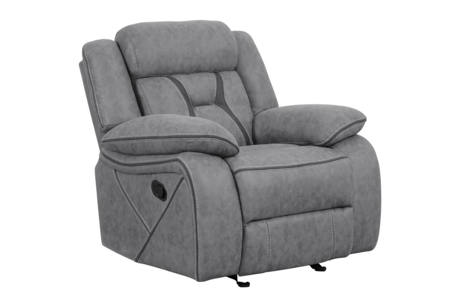 Higgins 3-piece Upholstered Motion Reclining Sofa Set Grey 602261-S3 Comming Soon