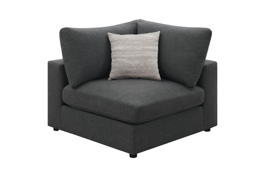 Serene 6-piece Upholstered Modular Sectional Sofa Charcoal 551324-SET