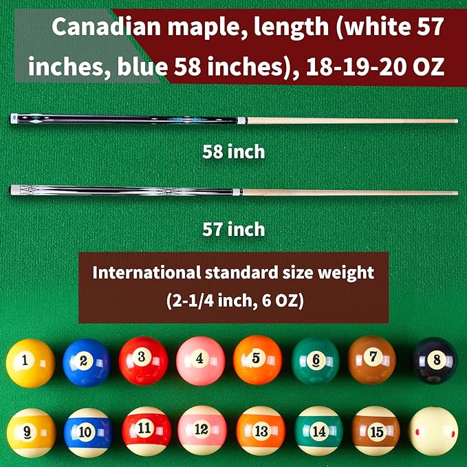 Billiard Accessories Kit for Pool Table