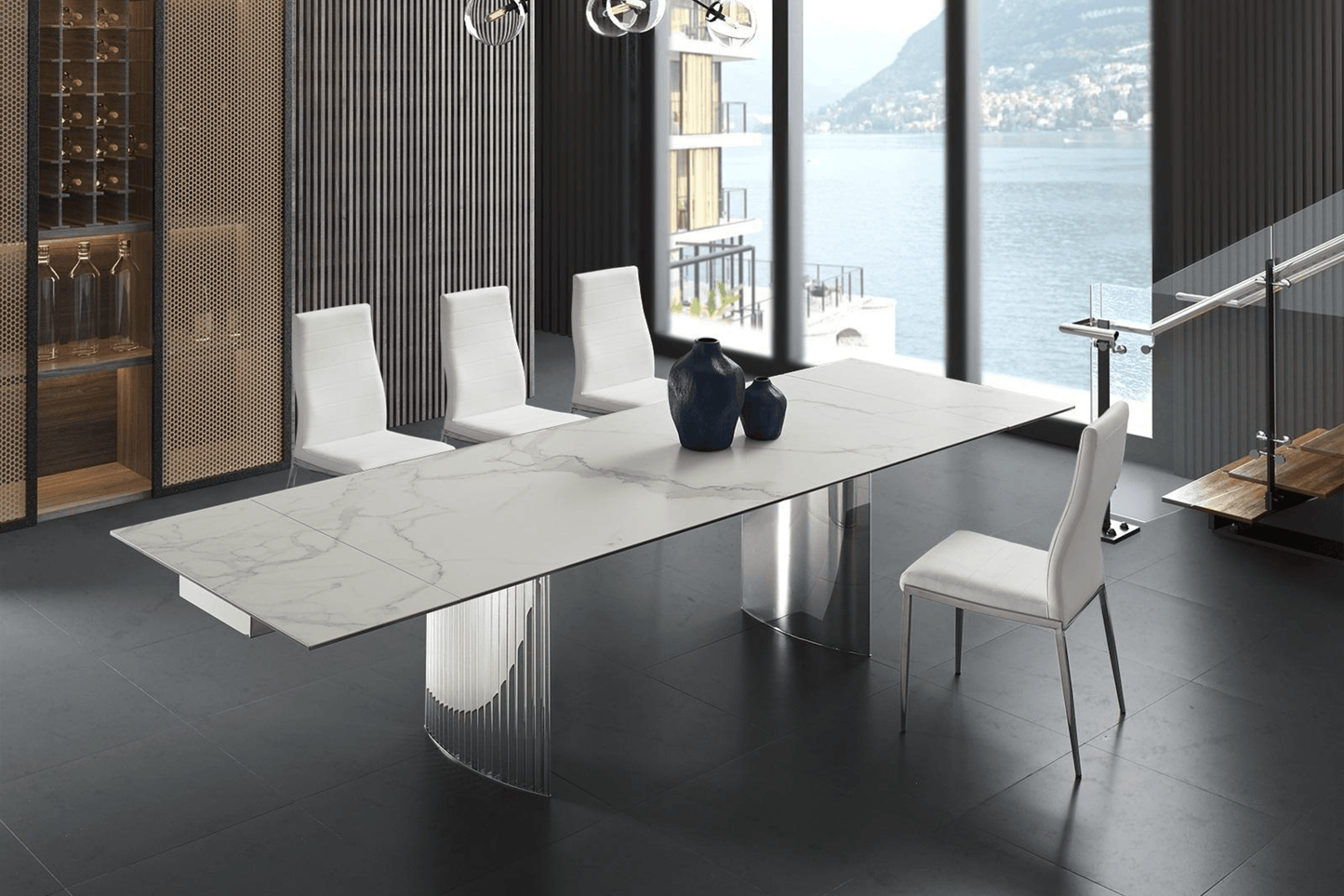 Firenze Dining Chair White Model CB-511WH - Venini Furniture