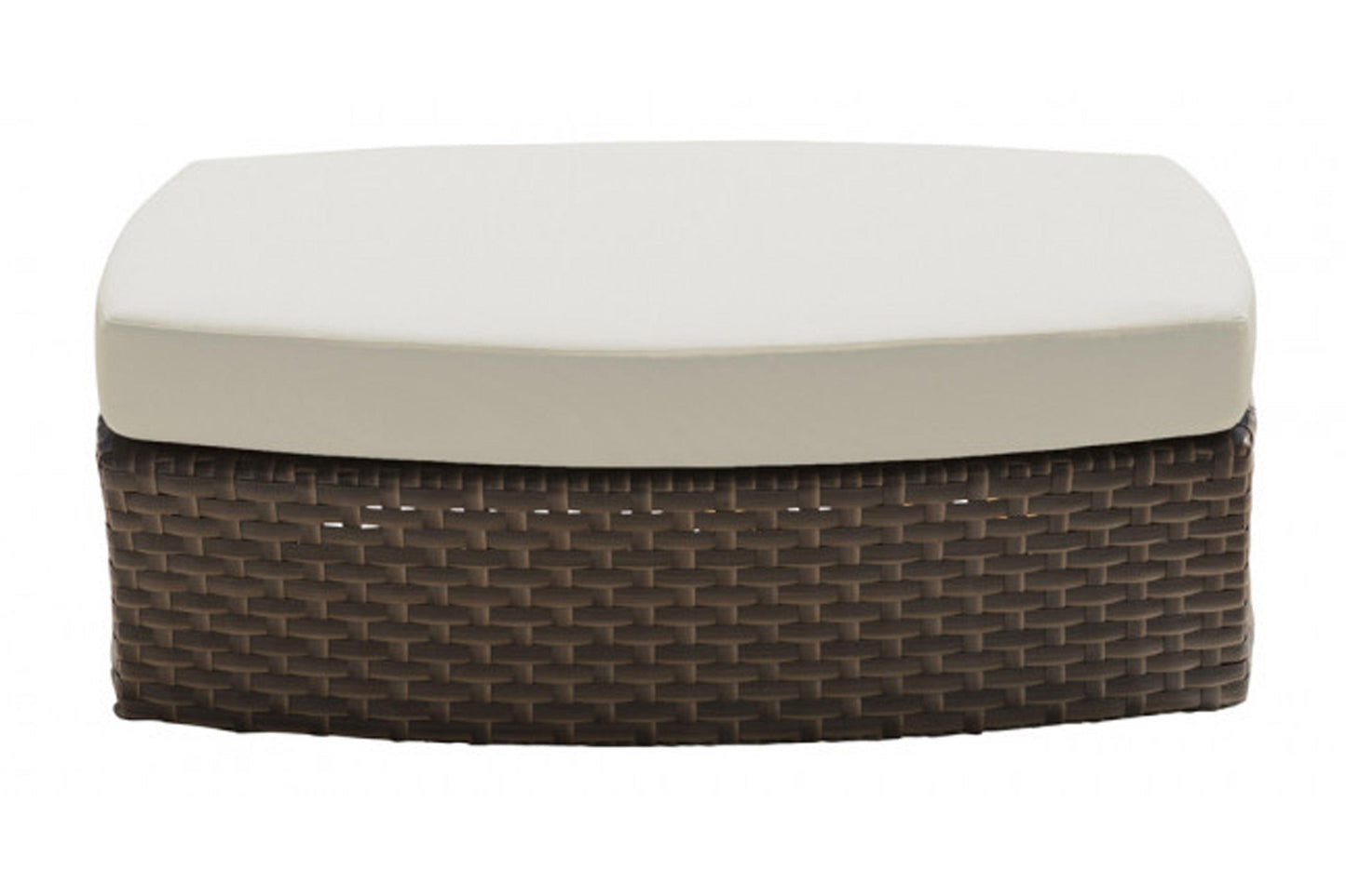 Big Sur Ottoman w/off-white cushion PJO-2101-BRN-OT - Venini Furniture