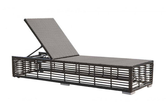 Graphite Chaise Lounge w/wheels SKU: PJO-1601-GRY-CL - Venini Furniture