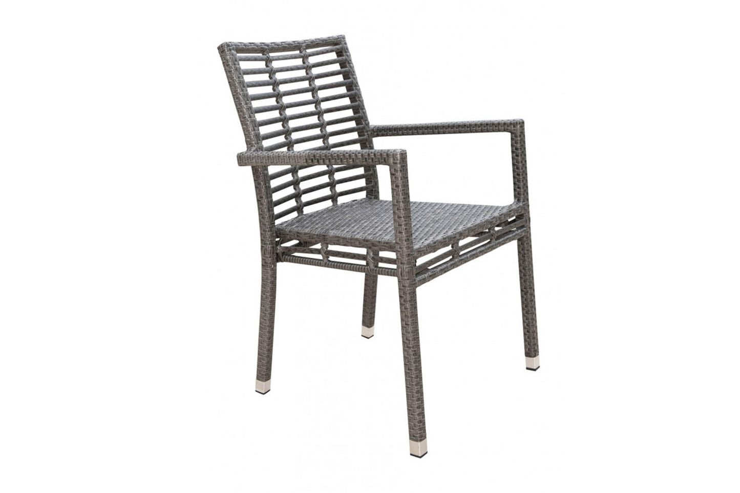 Graphite Stackable Armchair SKU: PJO-1601-GRY-AC - Venini Furniture