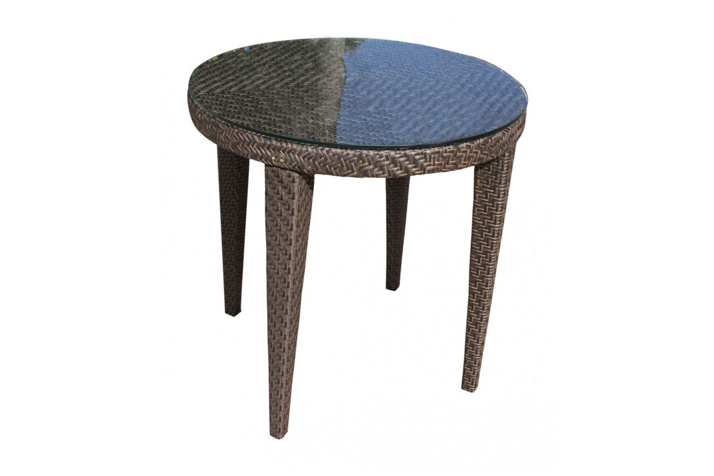 Atlantis Patio Woven Round Dining 30" Table SKU: 903-3305-JBP - Venini Furniture