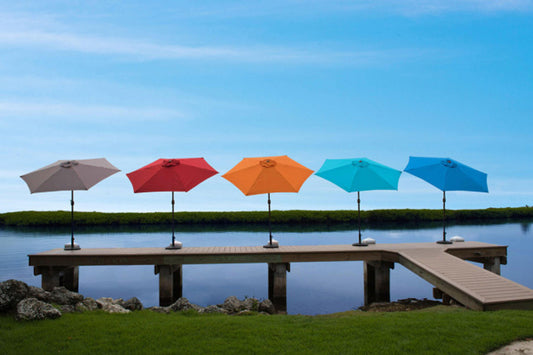 Panama Jack 9 Ft Alum Patio Umbrella W/Crank - Venini Furniture