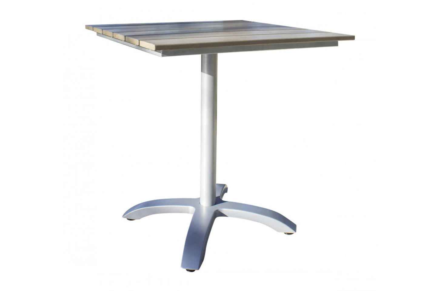 Santorini 28" Slatted Artificial Wood Table KD SKU: 895-1464-WW - Venini Furniture
