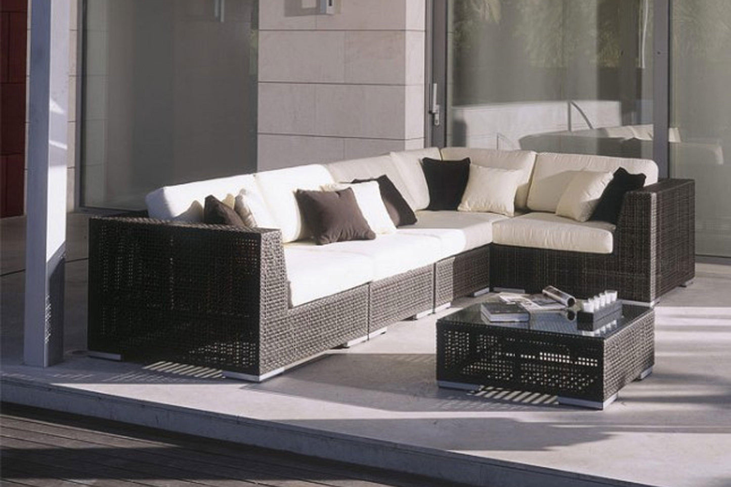 Atlantis 6 PC Sectional Set Deep Seating Set - Venini Furniture