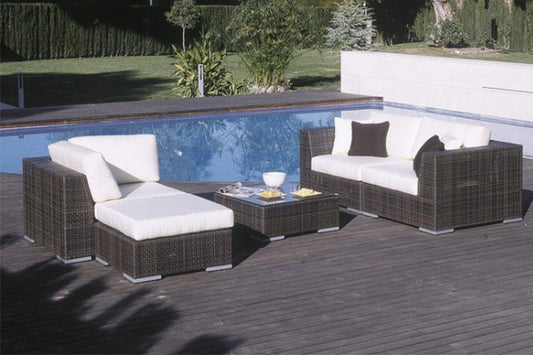 Atlantis 5 PC Sectional Set Deep Seating Set - Venini Furniture