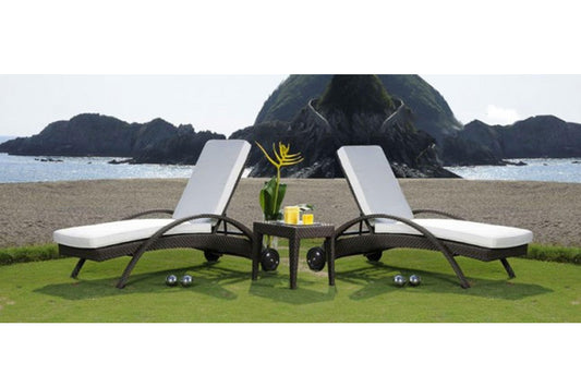 Atlantis Patio 3 PC Chaise Lounge set SKU: 3 PC SET-903-1324-JBP - Venini Furniture