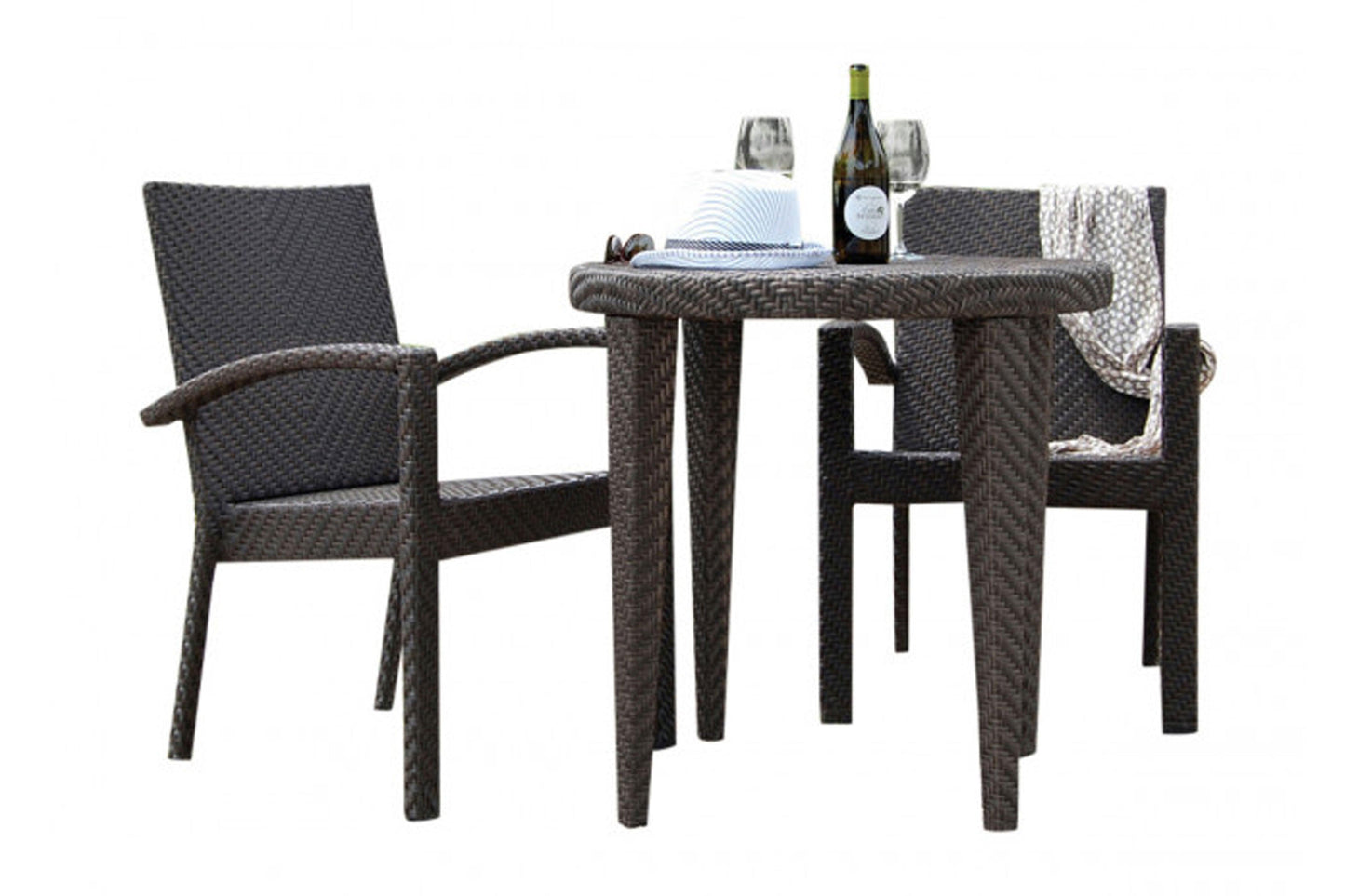 Atlantis 3 PC Armchair Dining Bistro Group SKU: 903-3305-JBP-3DA - Venini Furniture
