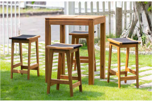 Laguna 5 PC Backless Pub Set SKU: PJO-3301-ACA-5PB - Venini Furniture