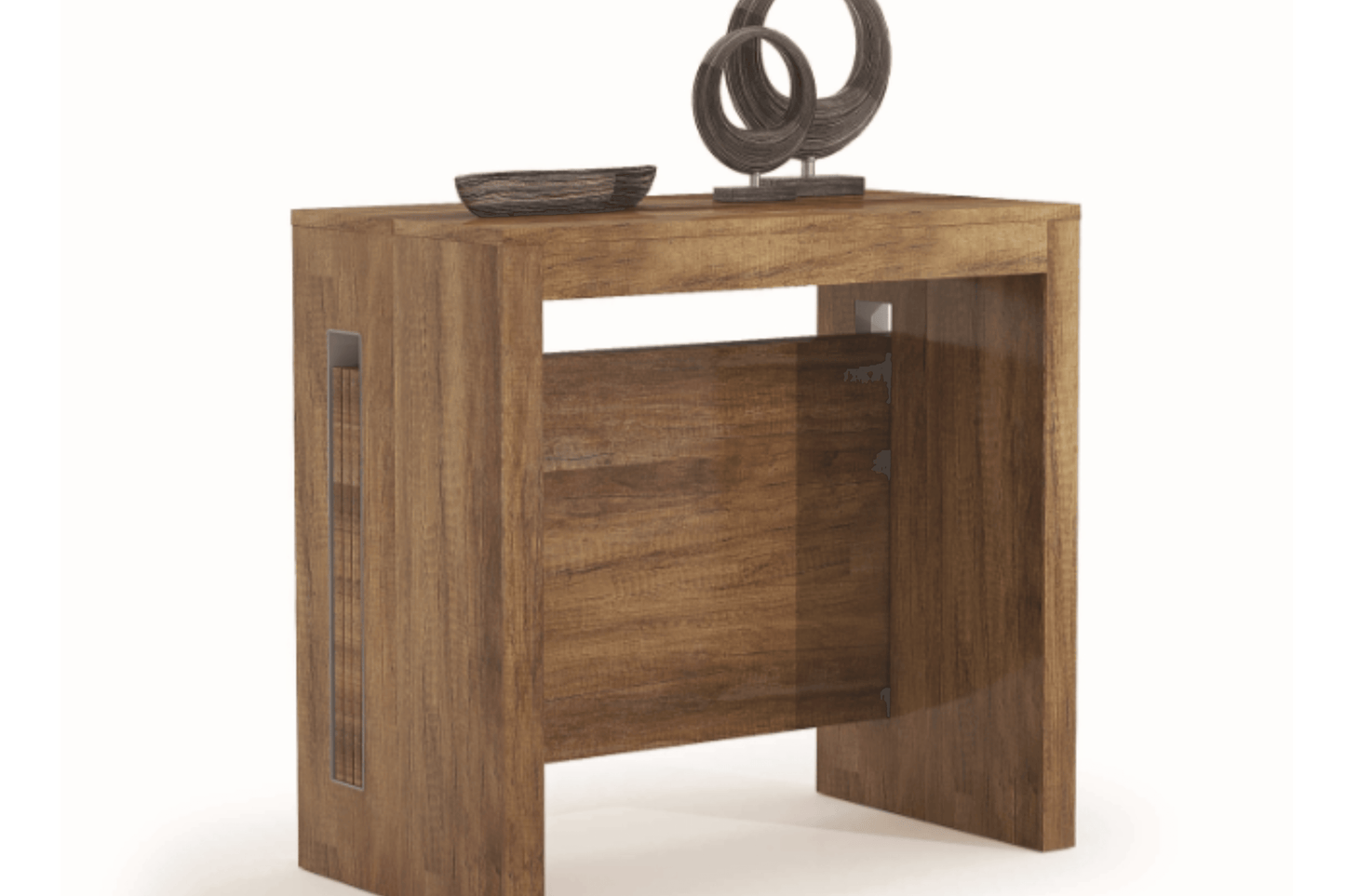 Siena Expandable Console Table Dark Oak Model TC-540B-DO - Venini Furniture