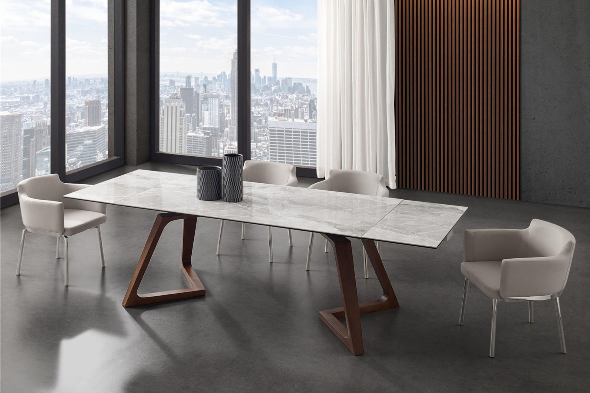 Journey Dining Table Walnut Model CB-D630WAL - Venini Furniture