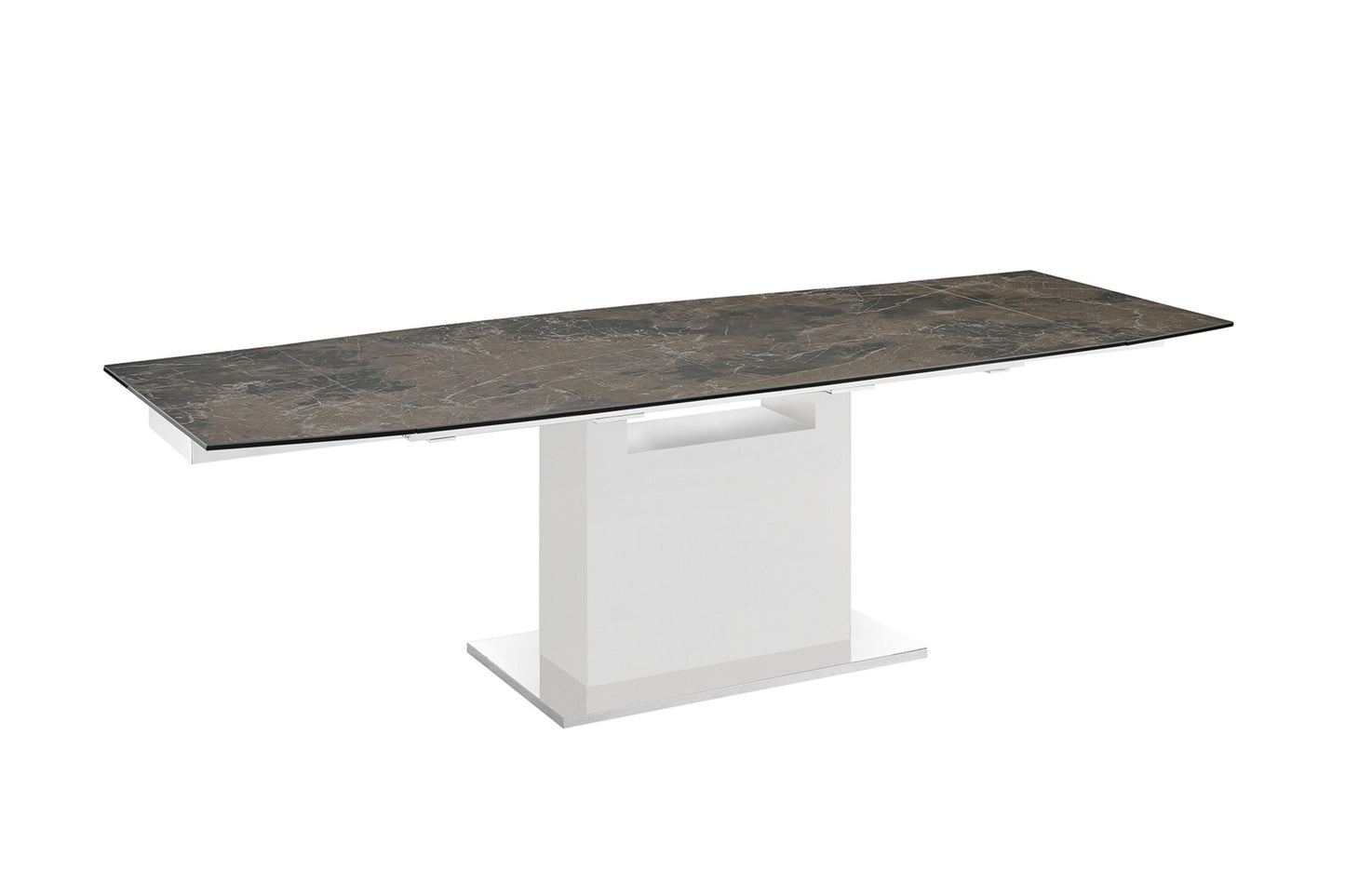 Olivia motorized dining table with white base - Venini Furniture