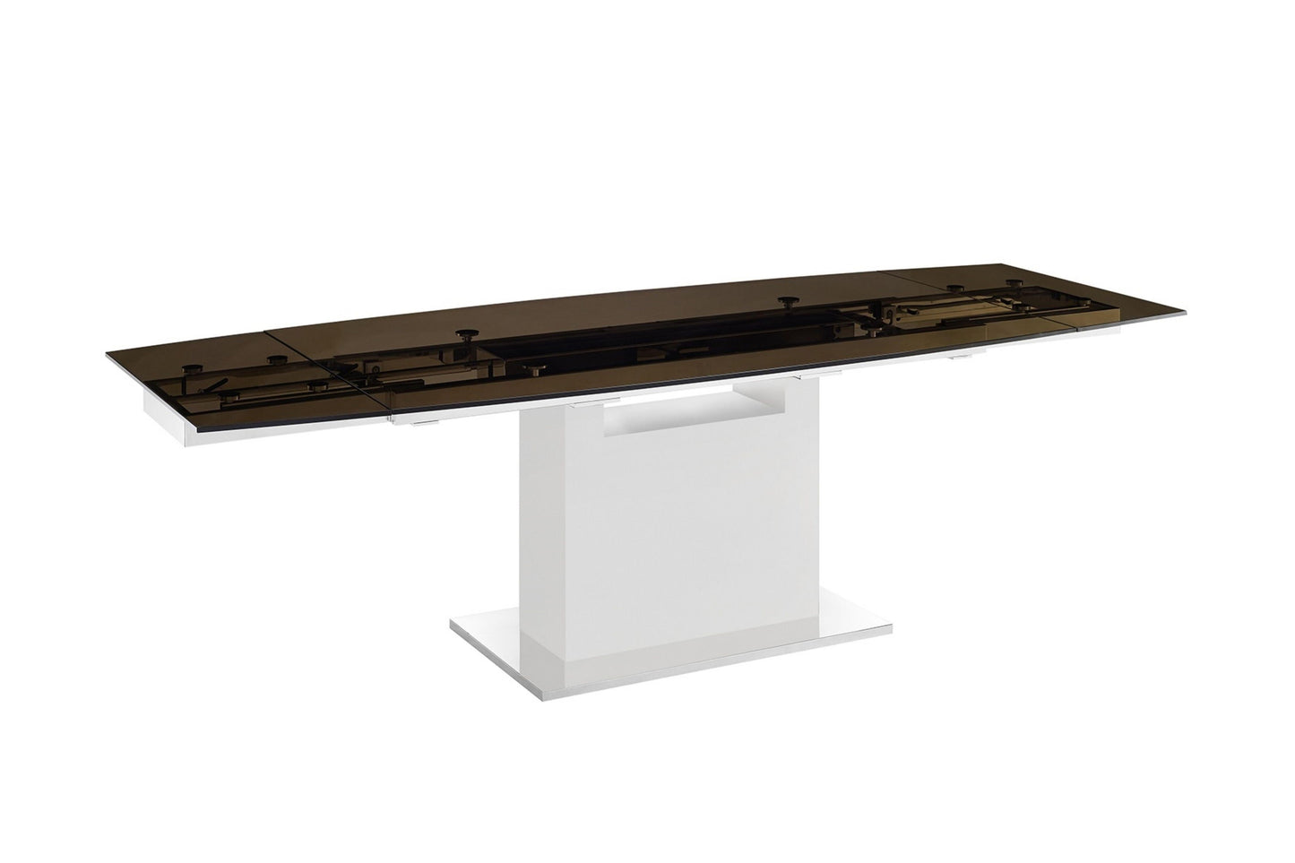 Olivia motorized dining table with white base - Venini Furniture