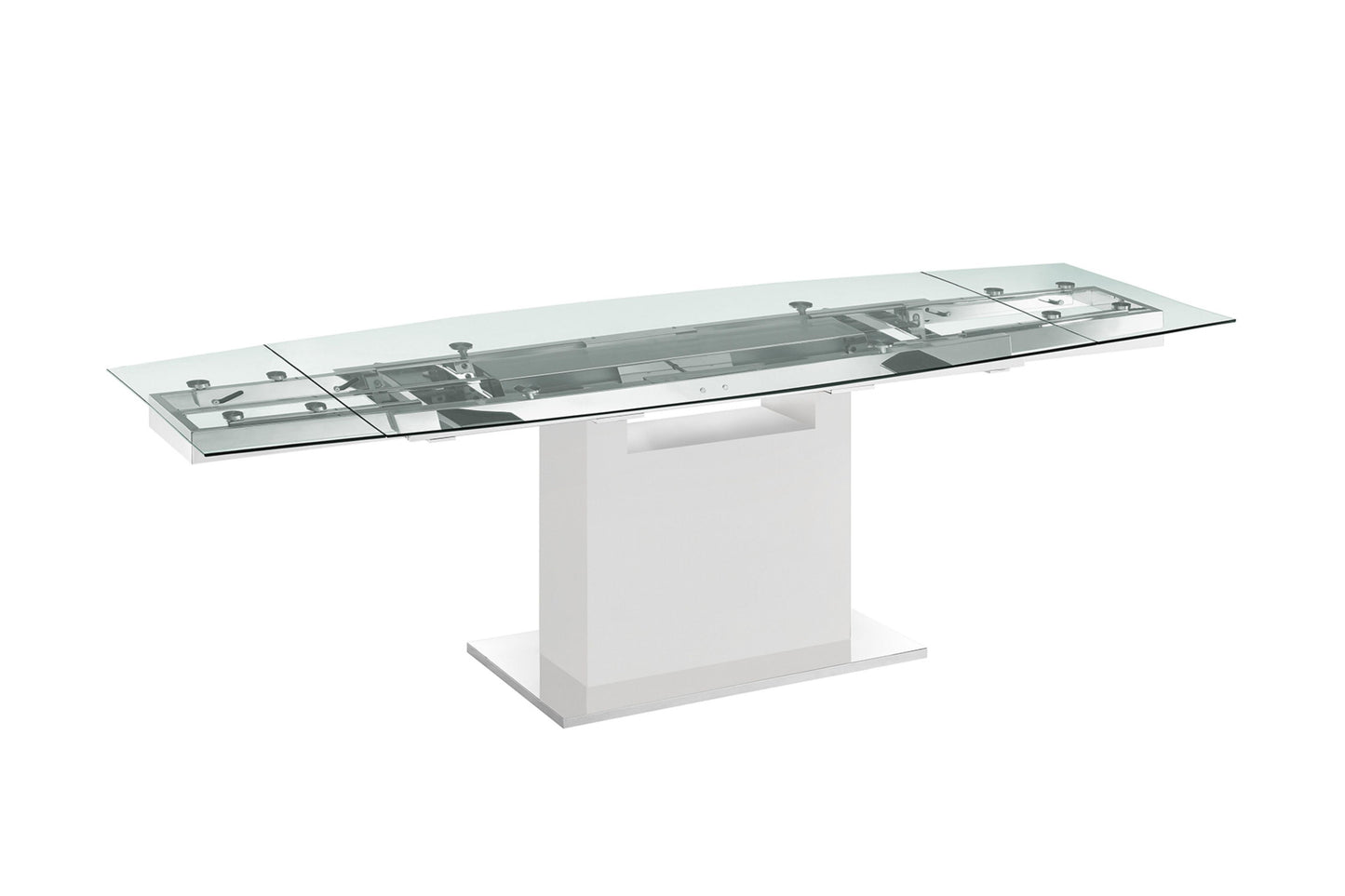 Olivia motorized dining table with white base - Venini Furniture