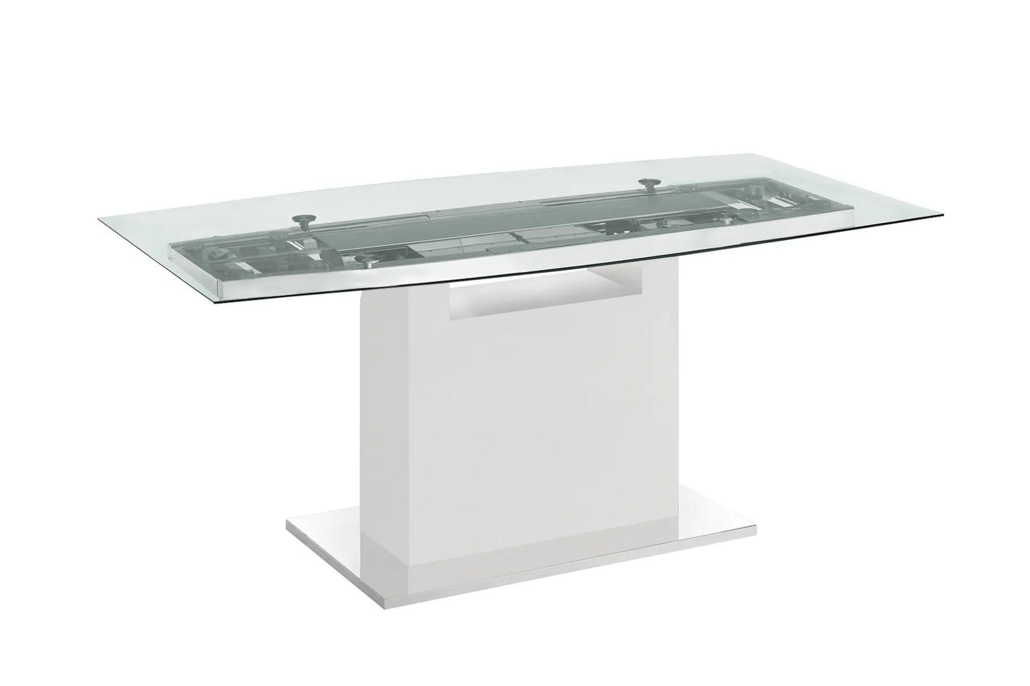Olivia motorized dining table with white base - Venini Furniture