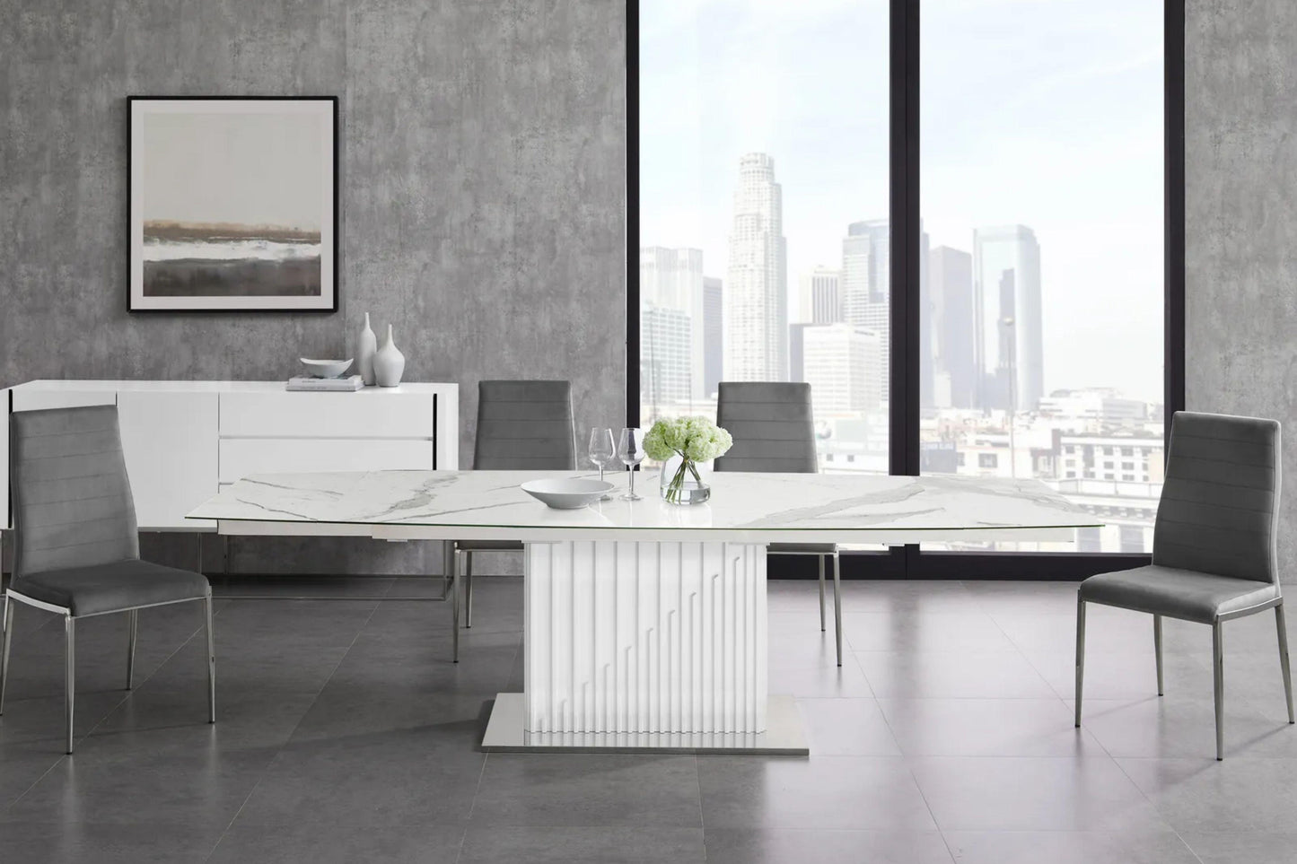 Moon Motorized Dining Table Model TC-MT08 - Venini Furniture