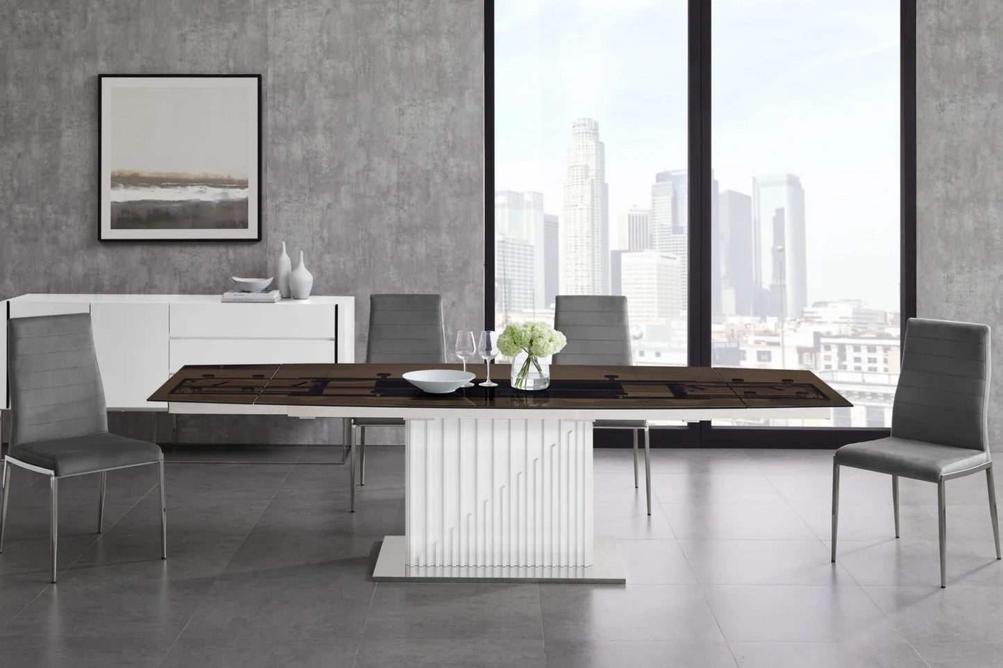 Moon Motorized Dining Table Model TC-MT08 - Venini Furniture
