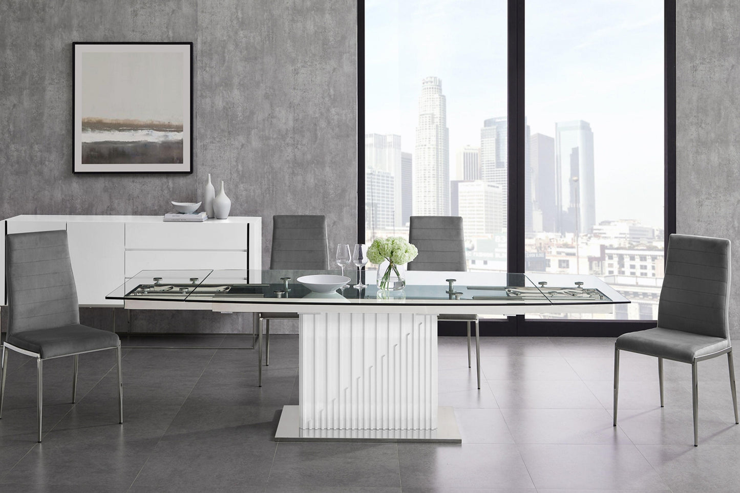 Moon Motorized Dining Table Model TC-MT08 - Venini Furniture
