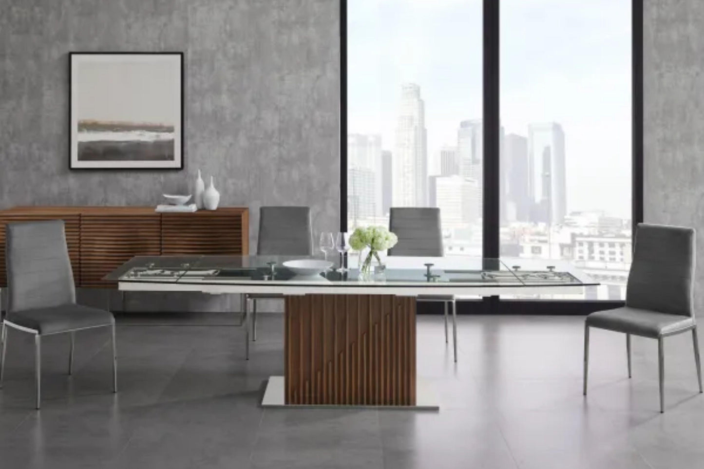 Moon Motorized Dining Table Model TC-MT08 - Venini Furniture