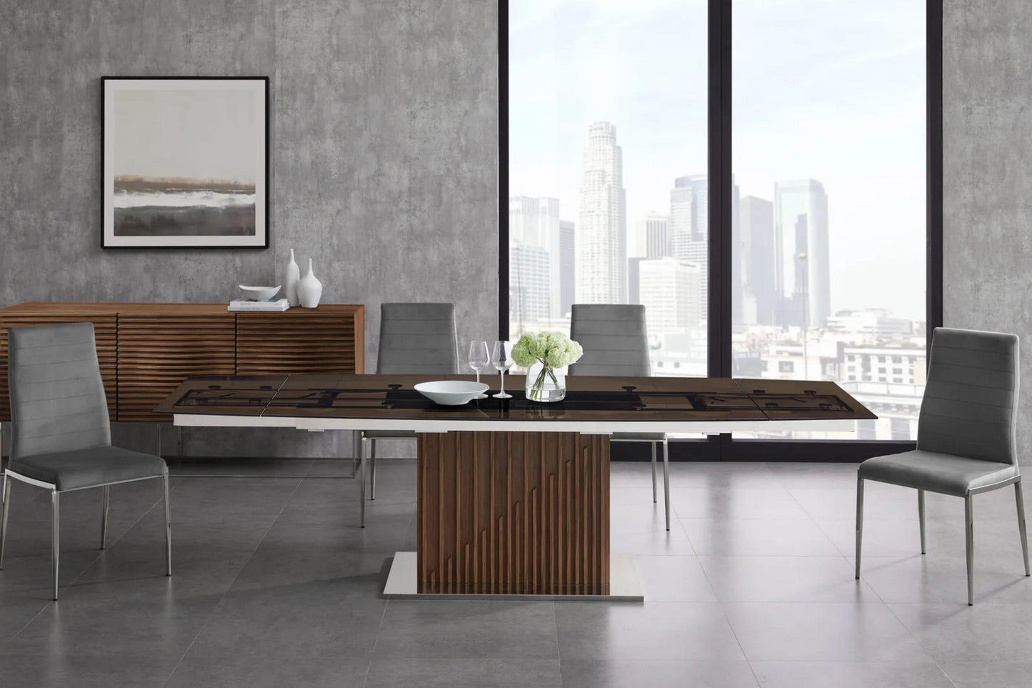 Moon Motorized Dining Table Model TC-MT08 - Venini Furniture