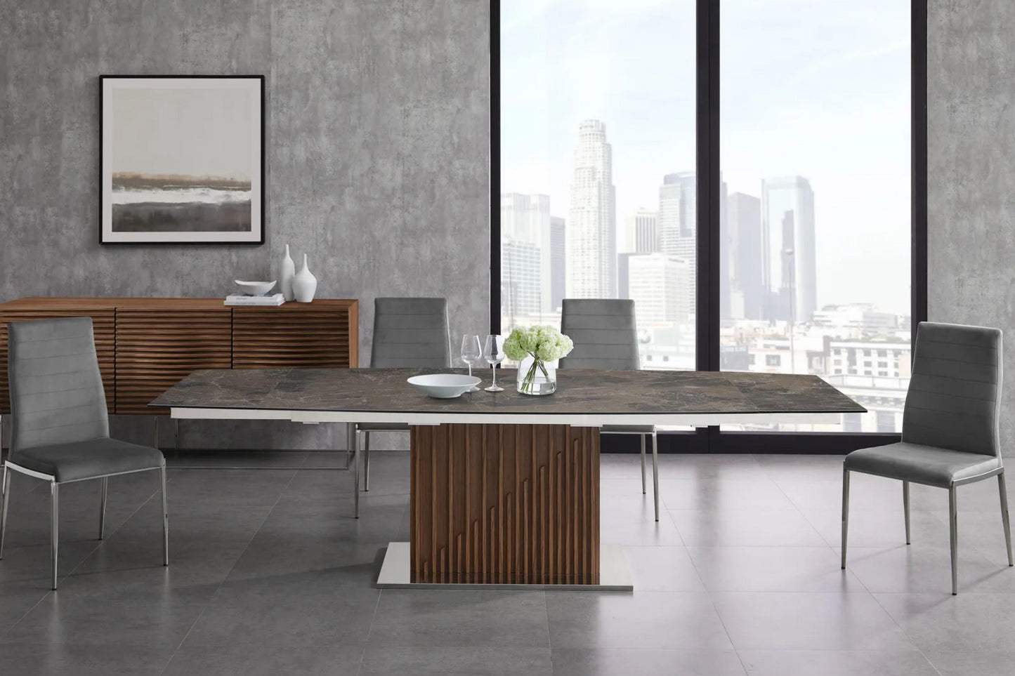 Moon Motorized Dining Table Model TC-MT08 - Venini Furniture