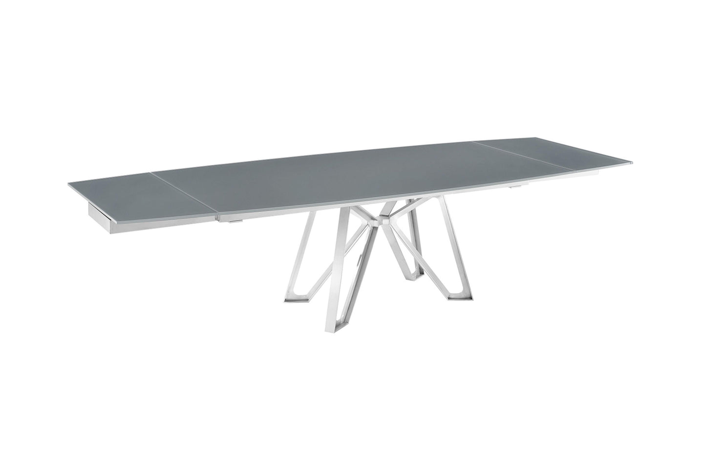 Dcota Dining Table With Brushed Stainless Steel - Venini Furniture
