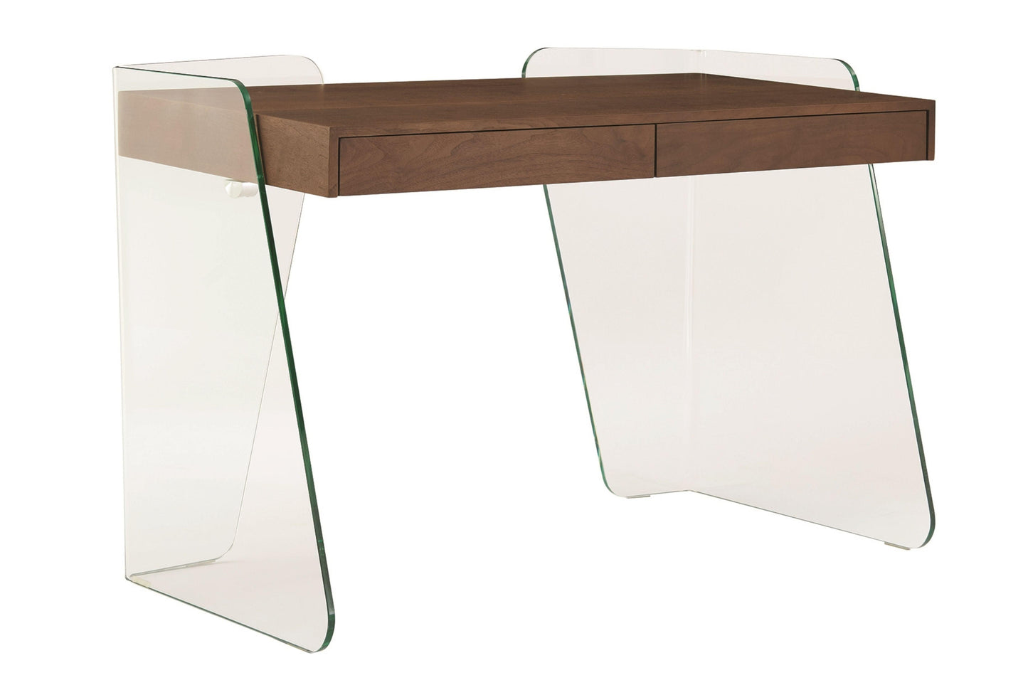 Archie Office Desk Walnut and White Model CB-786GR - Venini Furniture