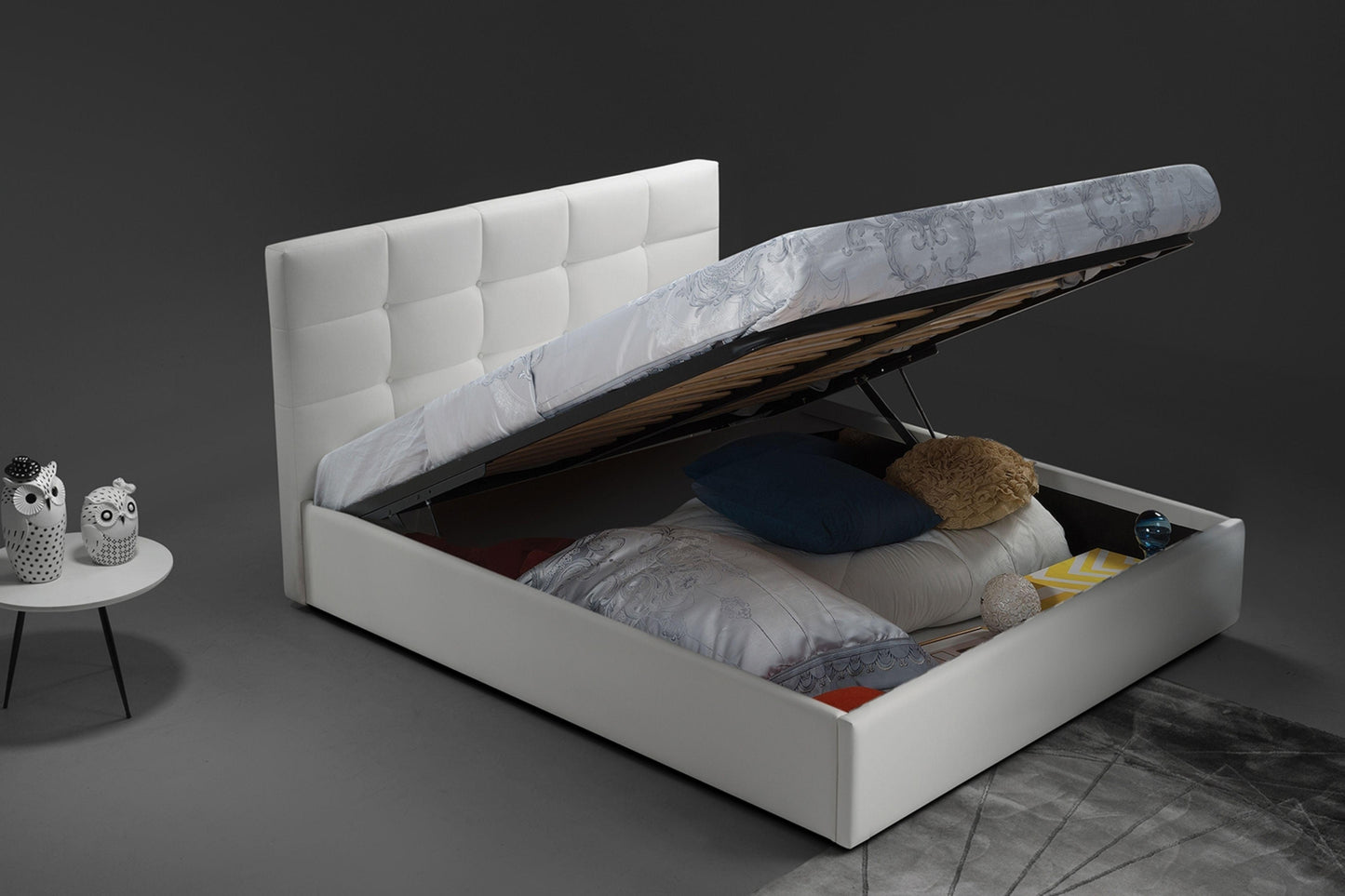 Mario Full, XL twin bed pu-leather Model CB-A103 - Venini Furniture