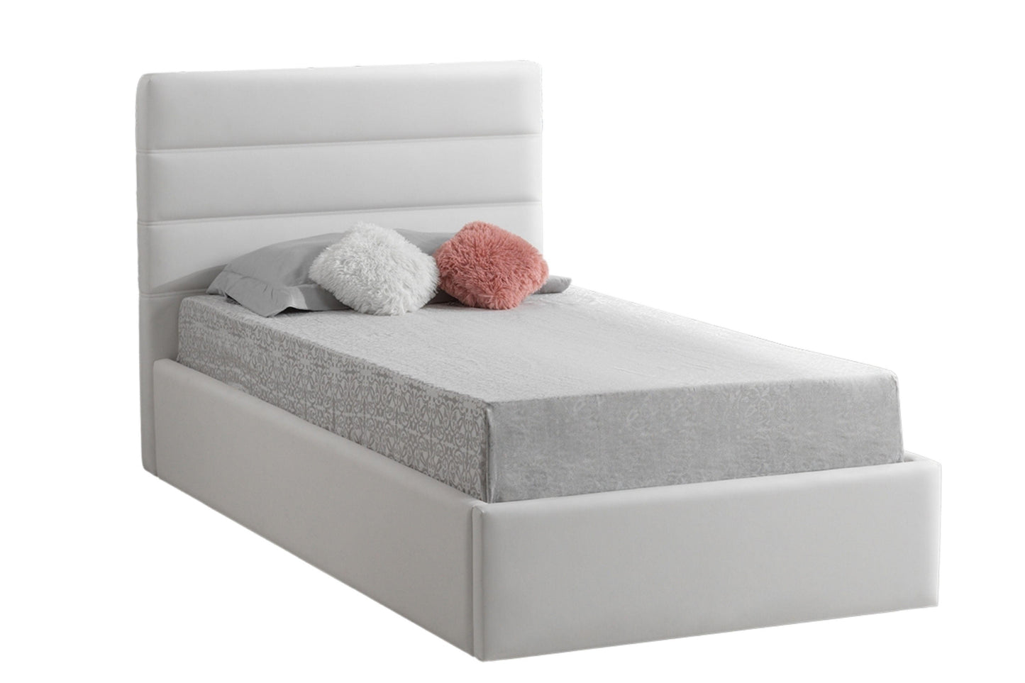 Luigi XL twin size bed white Model CB-A104TWH - Venini Furniture