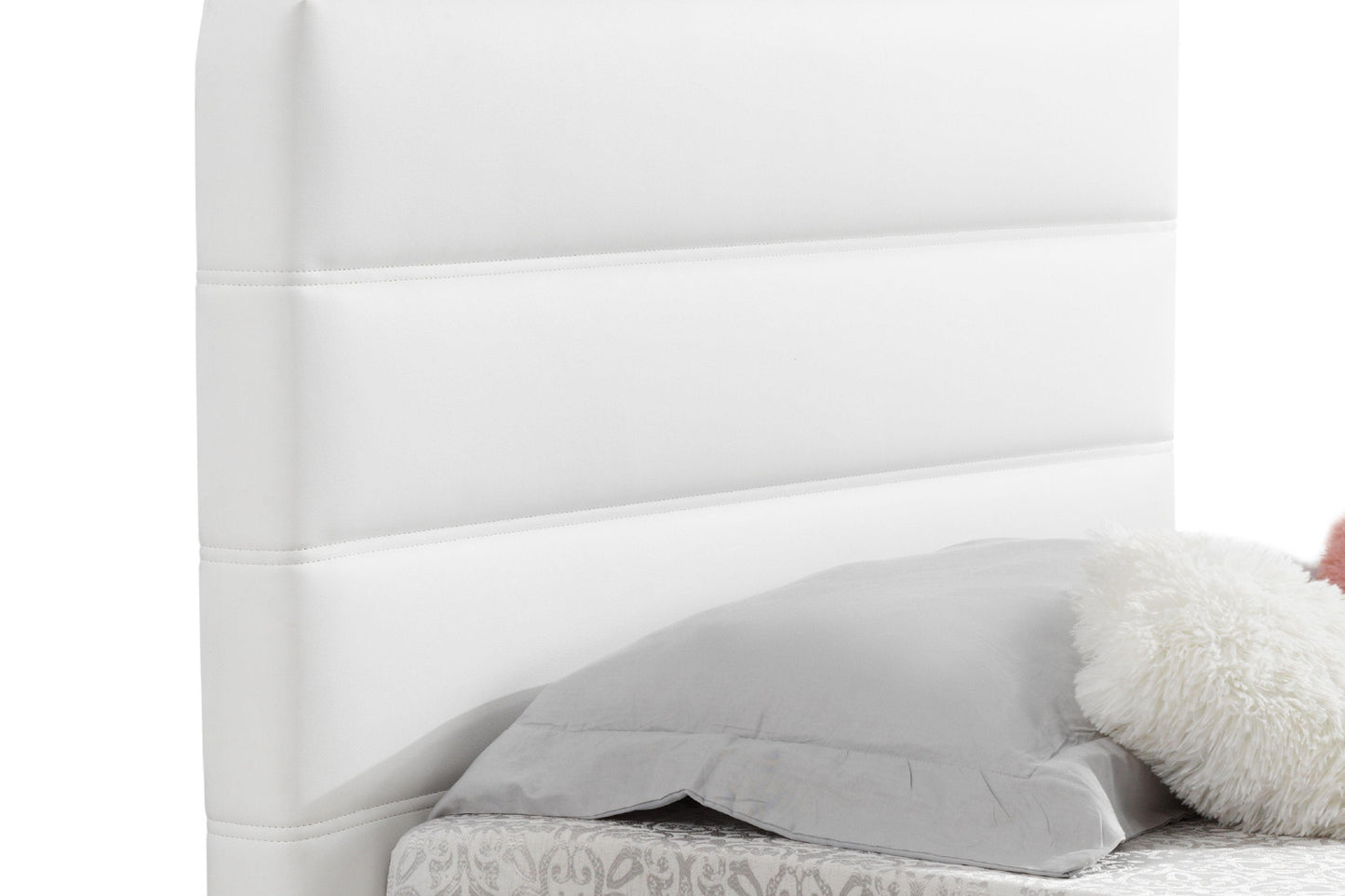 Luigi XL twin size bed white Model CB-A104TWH - Venini Furniture