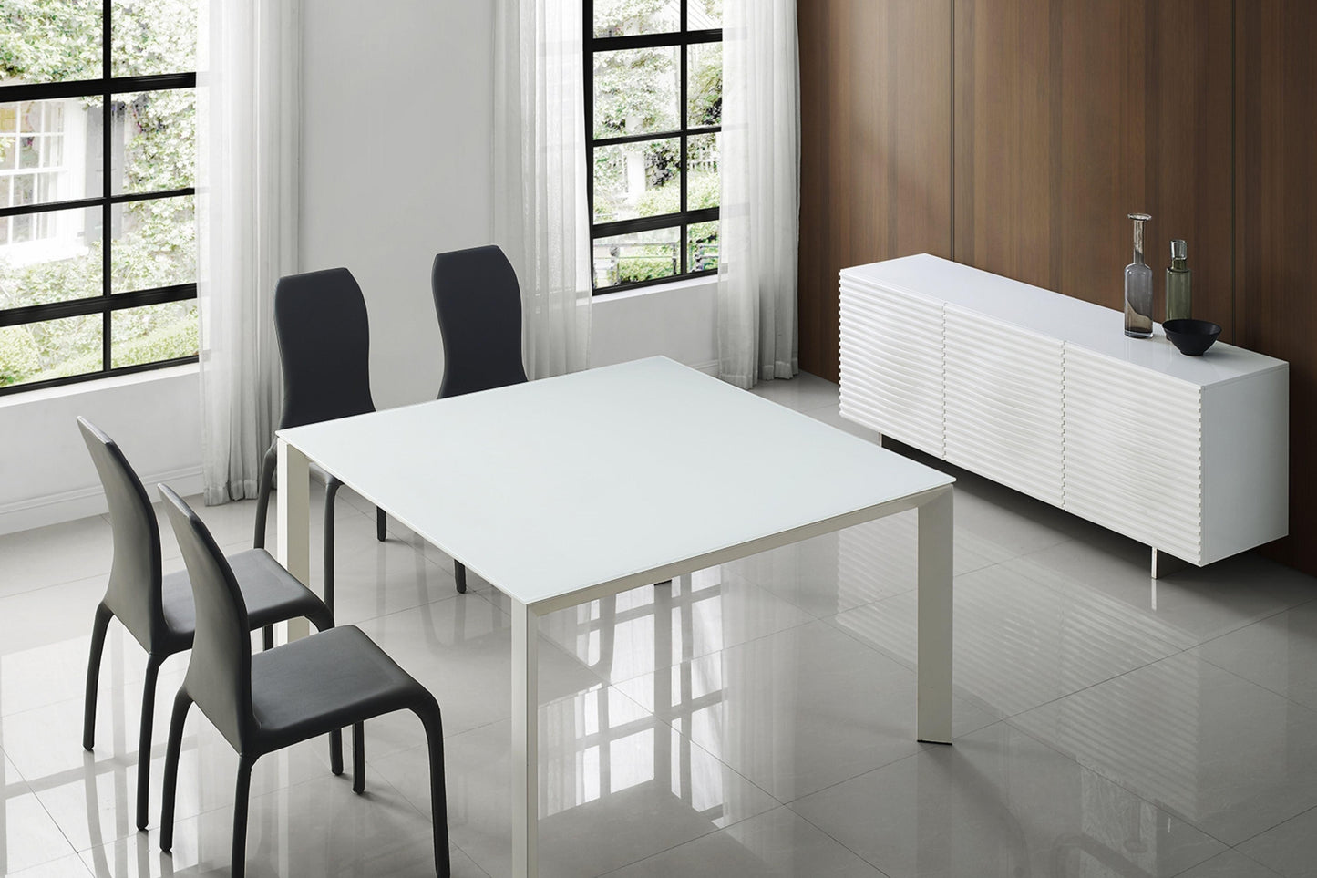 Moon Buffet-Server Model CB-3776-WH - Venini Furniture