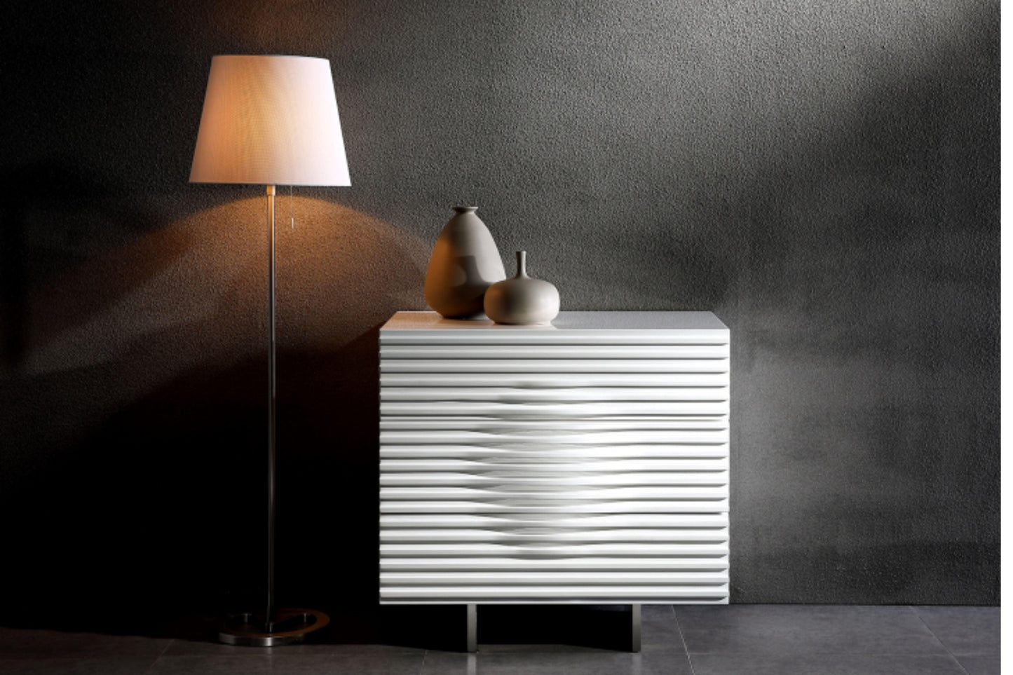 Moon Dresser White Model CB-4995-3N-WH - Venini Furniture