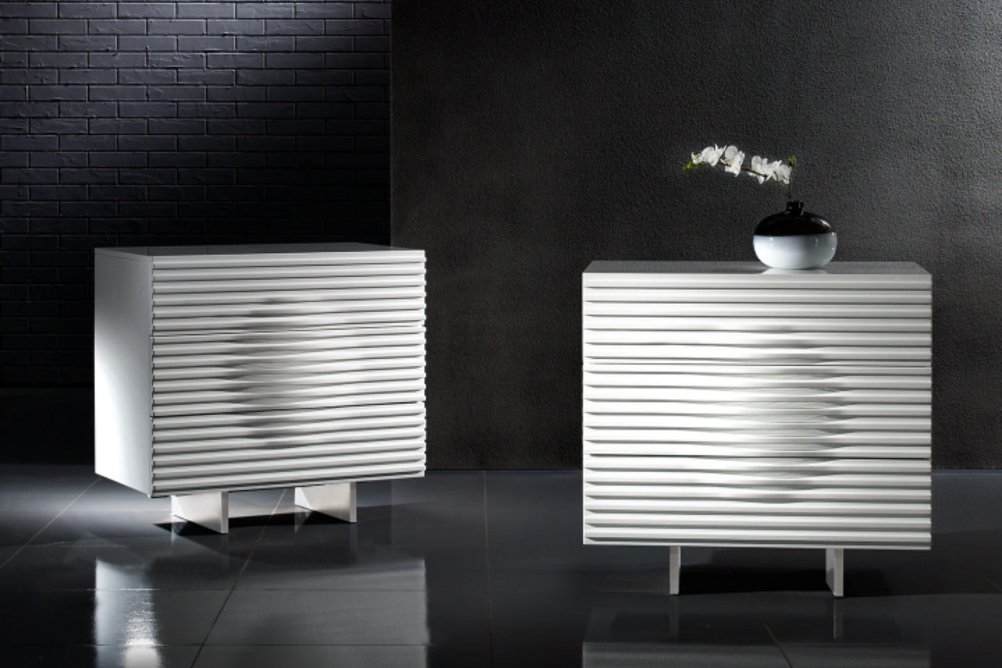 Moon Dresser White Model CB-4995-3N-WH - Venini Furniture