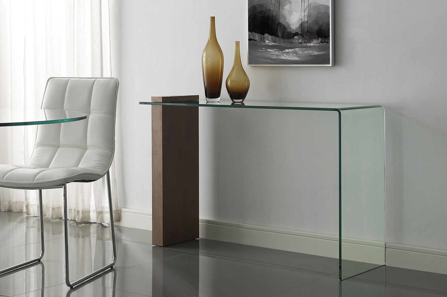 Buono Console Table Model CB-1154-CONSOLE-WH - Venini Furniture