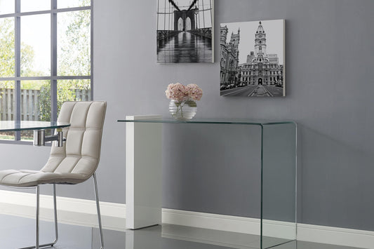 Buono Console Table Model CB-1154-CONSOLE-WH - Venini Furniture