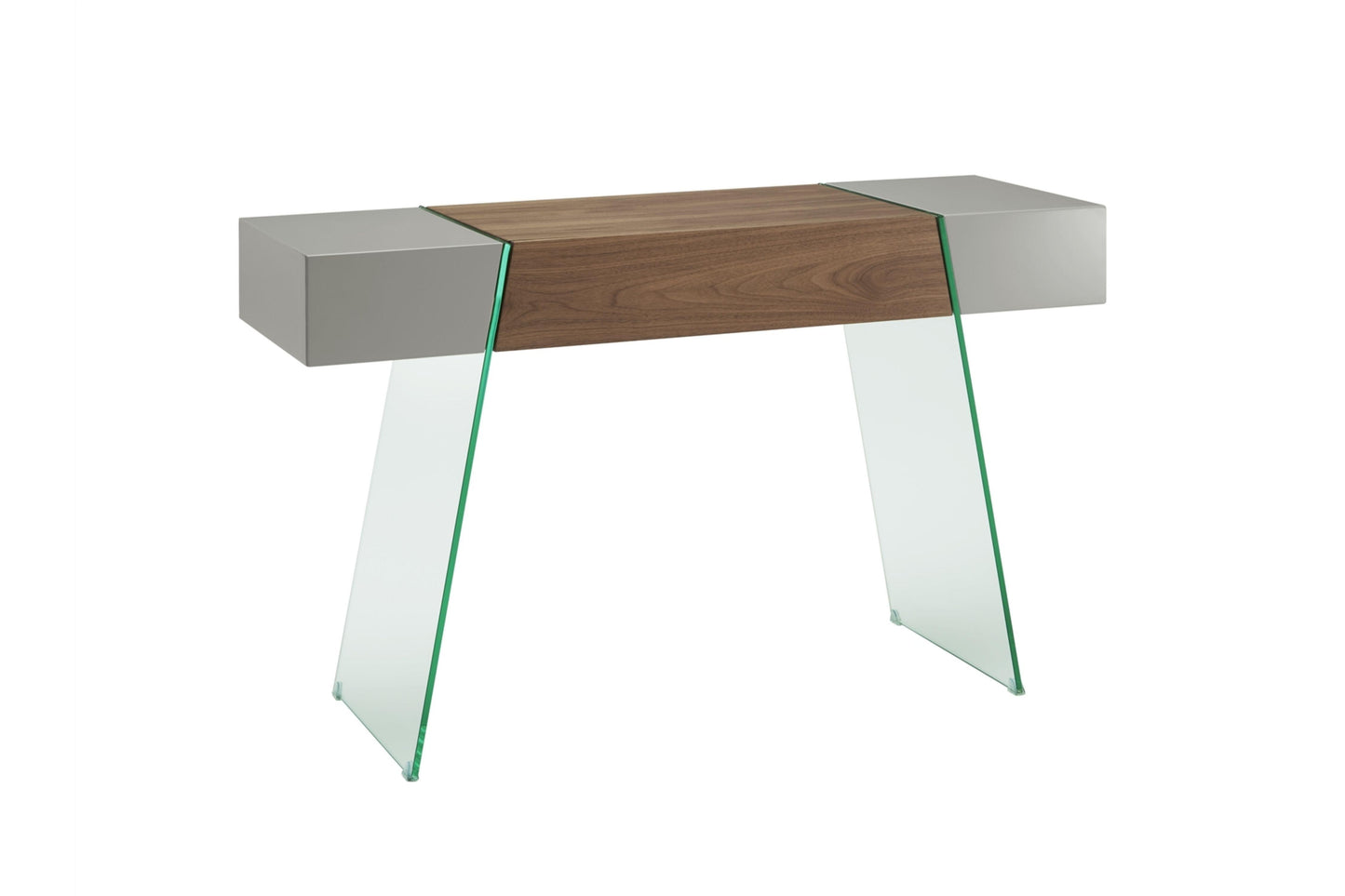 IL Vetro Cabana Console Table Taupe Walnut Model CB-111-DR - Venini Furniture