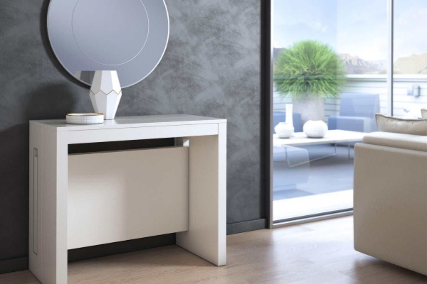 Elasto Expandable Console Table Model TC-542B - Venini Furniture