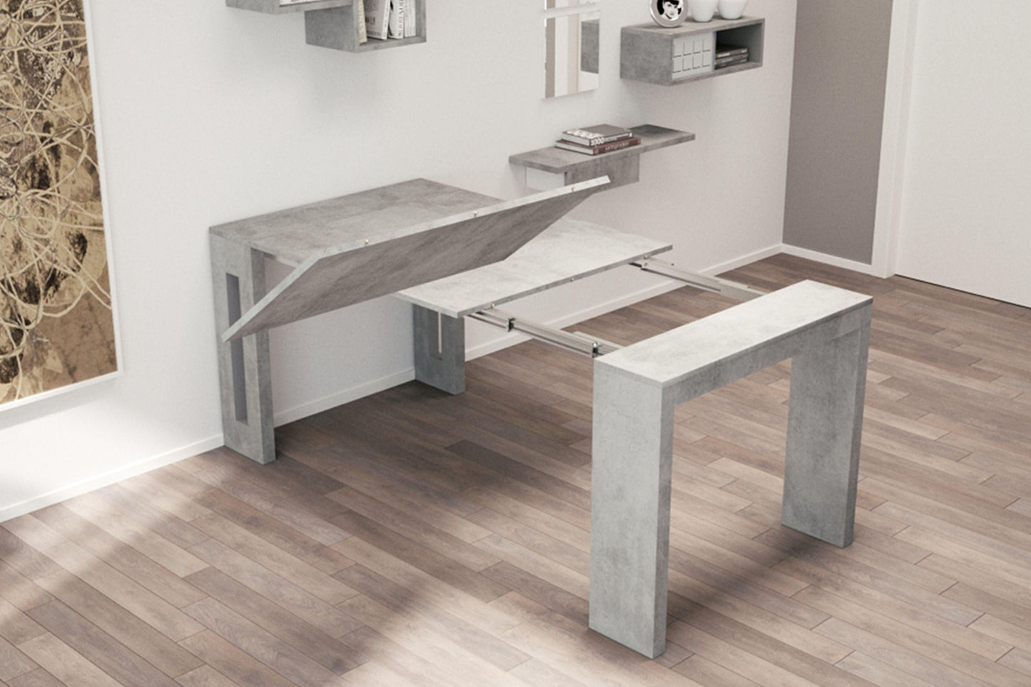 Elasto Expandable Console Table Model TC-542B - Venini Furniture