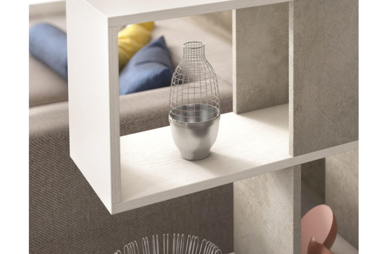 Time Bookcase Model KD-I20WO - Venini Furniture