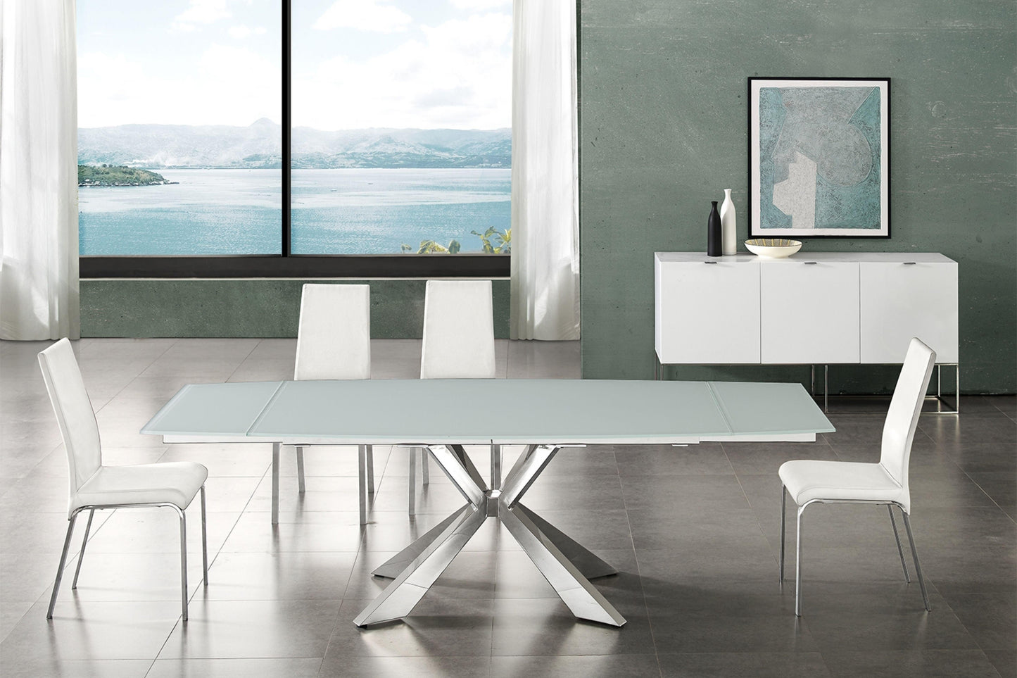 Loto Dining Chair White Model TC-2007-WH - Venini Furniture
