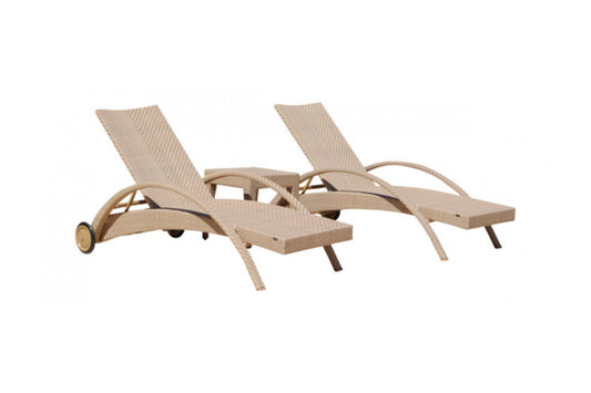 Austin 3 PC Chaise Lounge Set SKU: PJO-3801-NAT-3CL - Venini Furniture