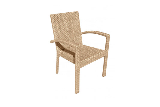 Austin Stackable Dining Armchair SKU: PJO-3801-NAT-AC - Venini Furniture