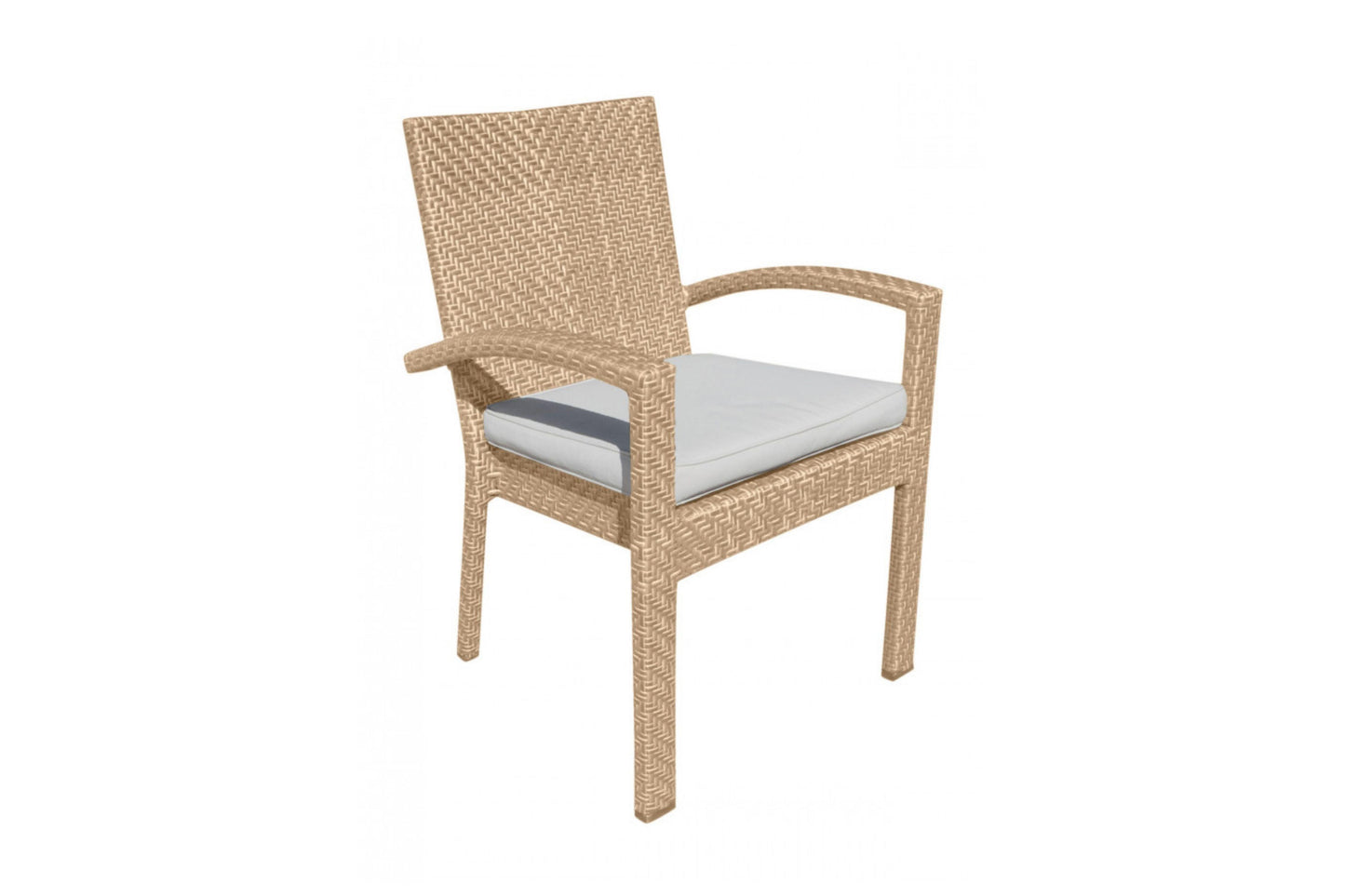 Austin Stackable Dining Armchair SKU: PJO-3801-NAT-AC - Venini Furniture