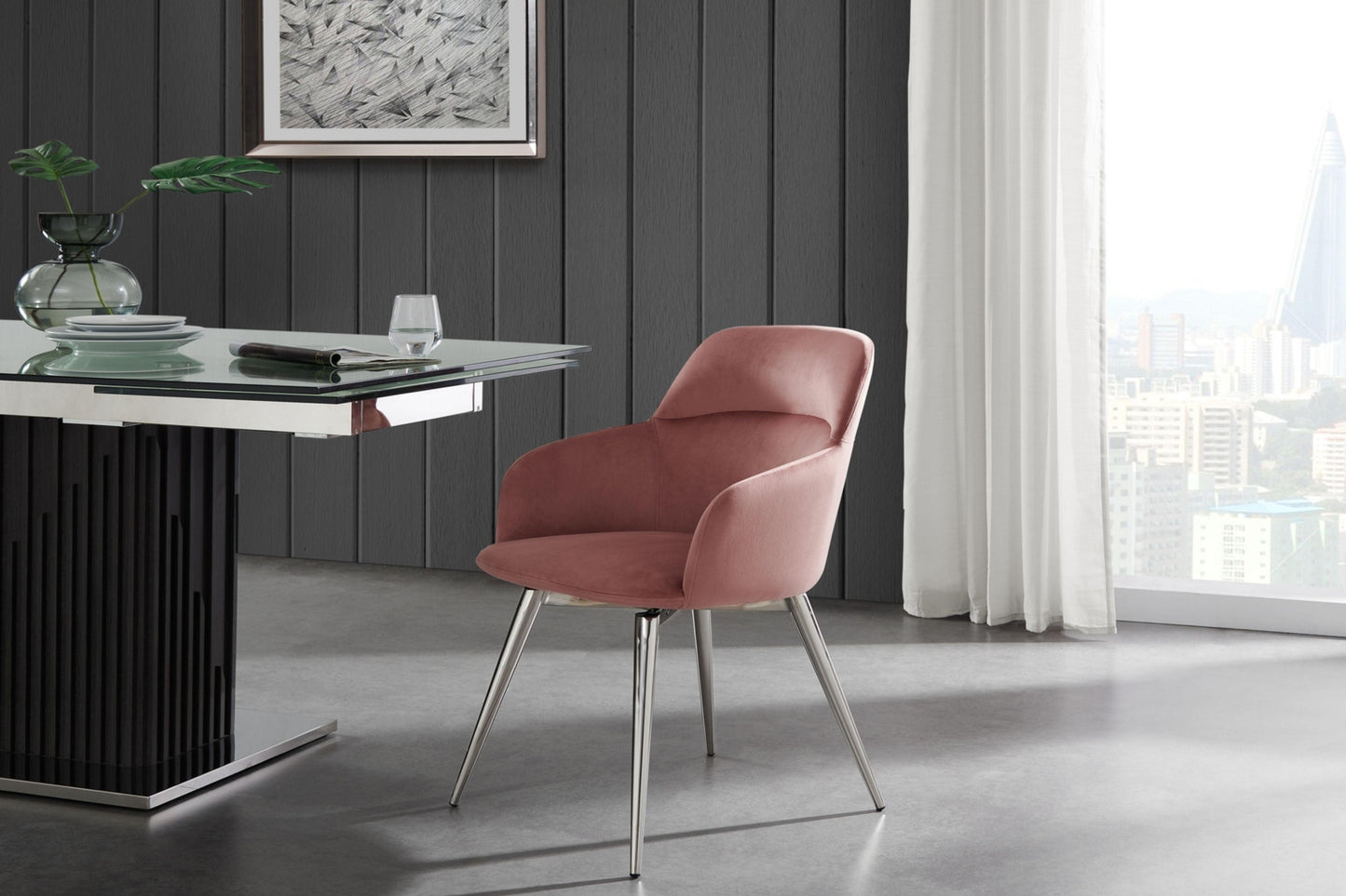 Pirouette Dining Chair Model CB-952W - Venini Furniture