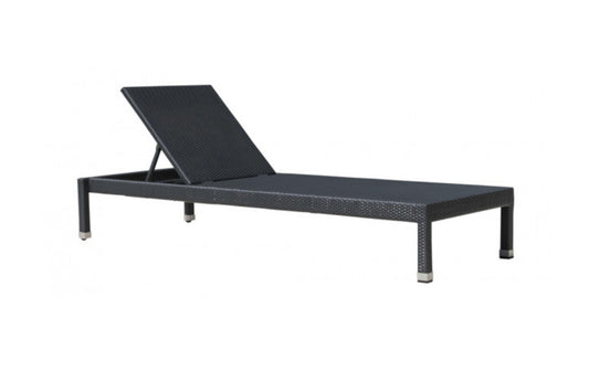 Onyx Stackable Chaise Lounge w/wheels SKU: PJO-1901-BLK-CL - Venini Furniture