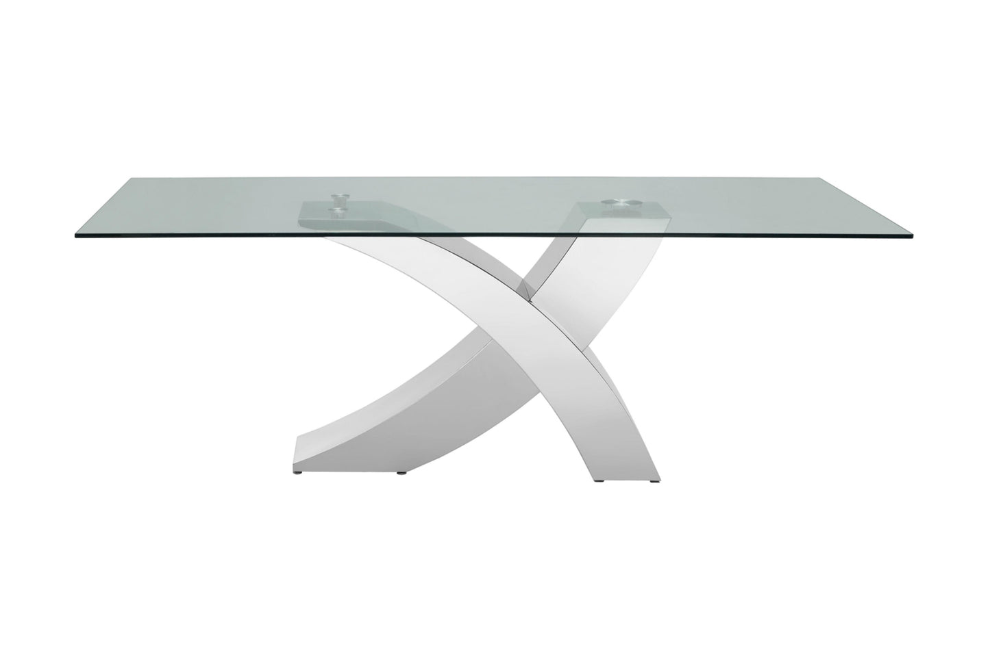 Geneva Dining Table Polished Steel Model CB-T034 - Venini Furniture