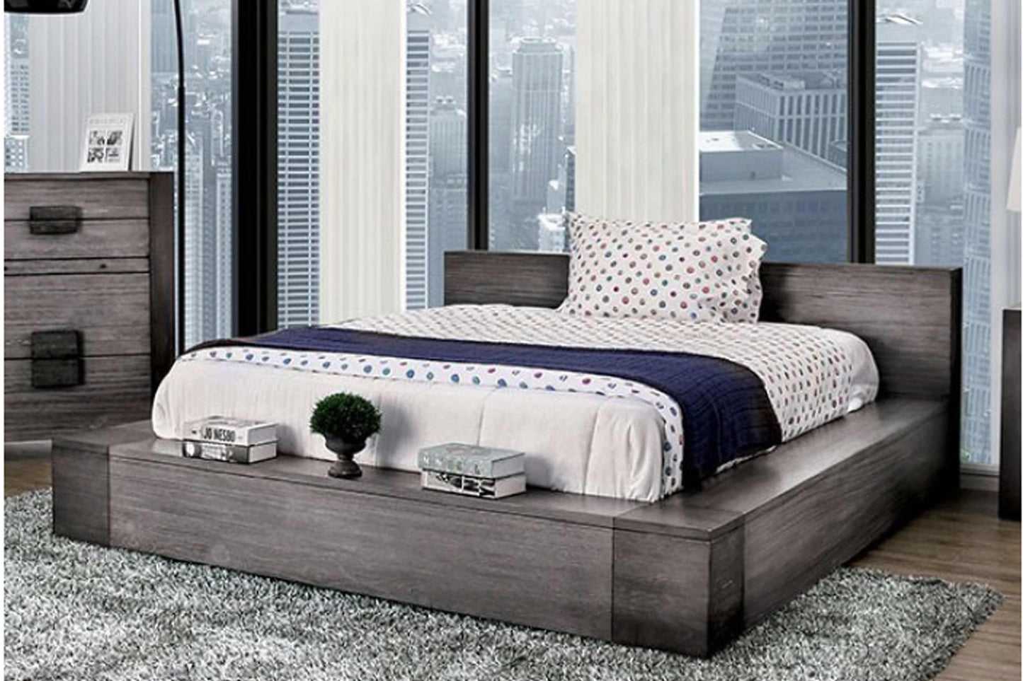 Janeiro Solid Wood Bed Model 7628 - Venini Furniture